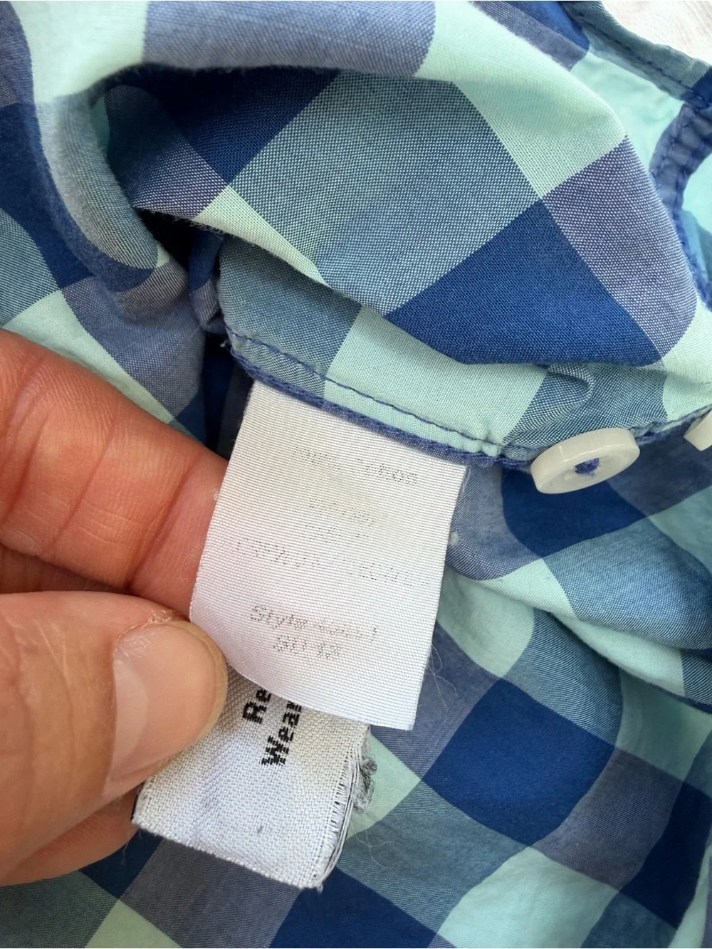 J.Crew Lightweight Gingham Button Down Shirt Large Slim Fit